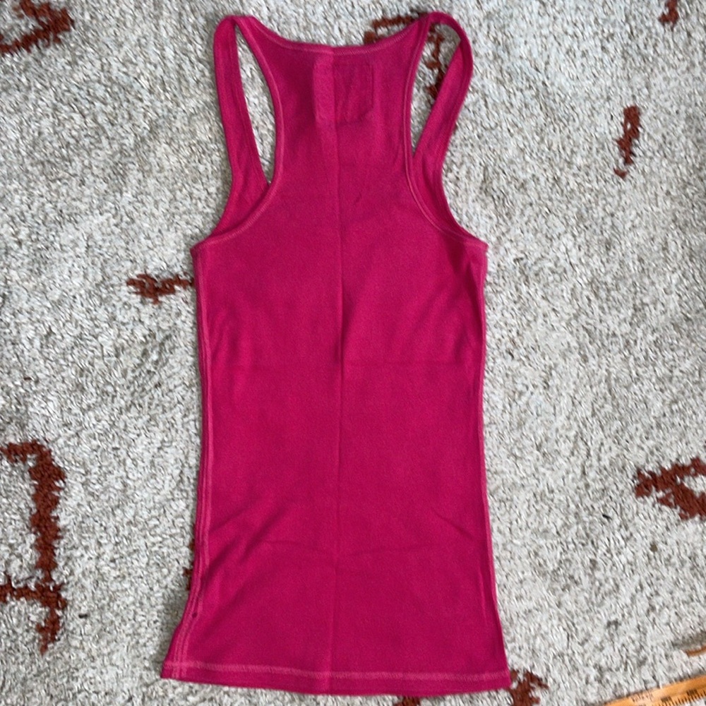 A&F- 3 LONG Style Racerback Tanks- Sz Lrg- Pink/Navy/Royal Blue-*Flawed* - Picture 3 of 16